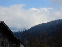 The Mont-Blanc from the farm