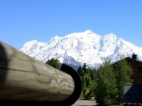 View on the Mont-Blanc from a bedroom