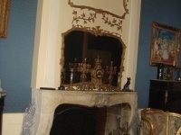 a fire place